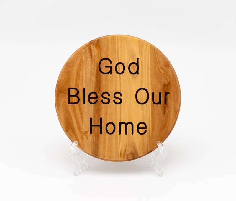 Bulk Set of 12 Olive Wood Cross Magnets with Hanging Holes